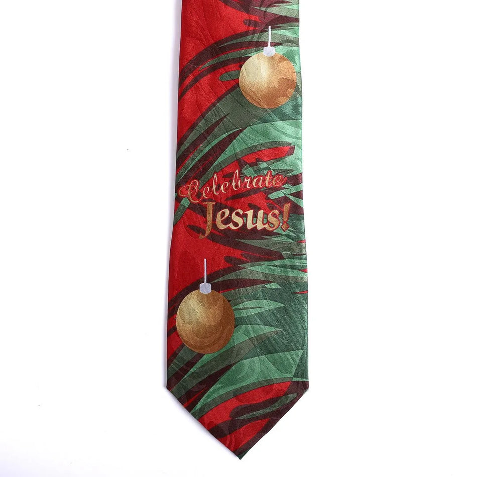 Necktie – Celebrating Jesus - Red | Faith-Inspired Tie