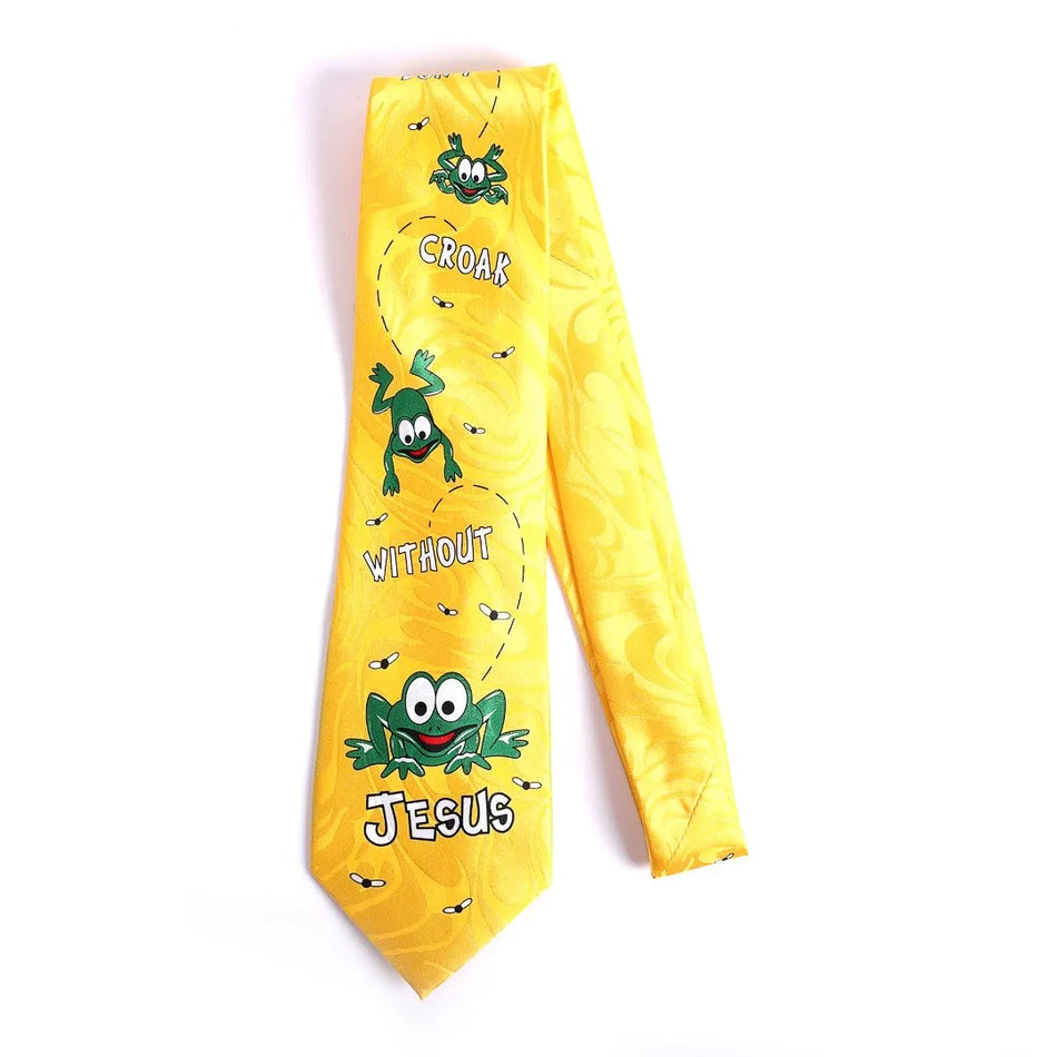 Necktie – Don't Croak without Jesus | Faith-Inspired Tie