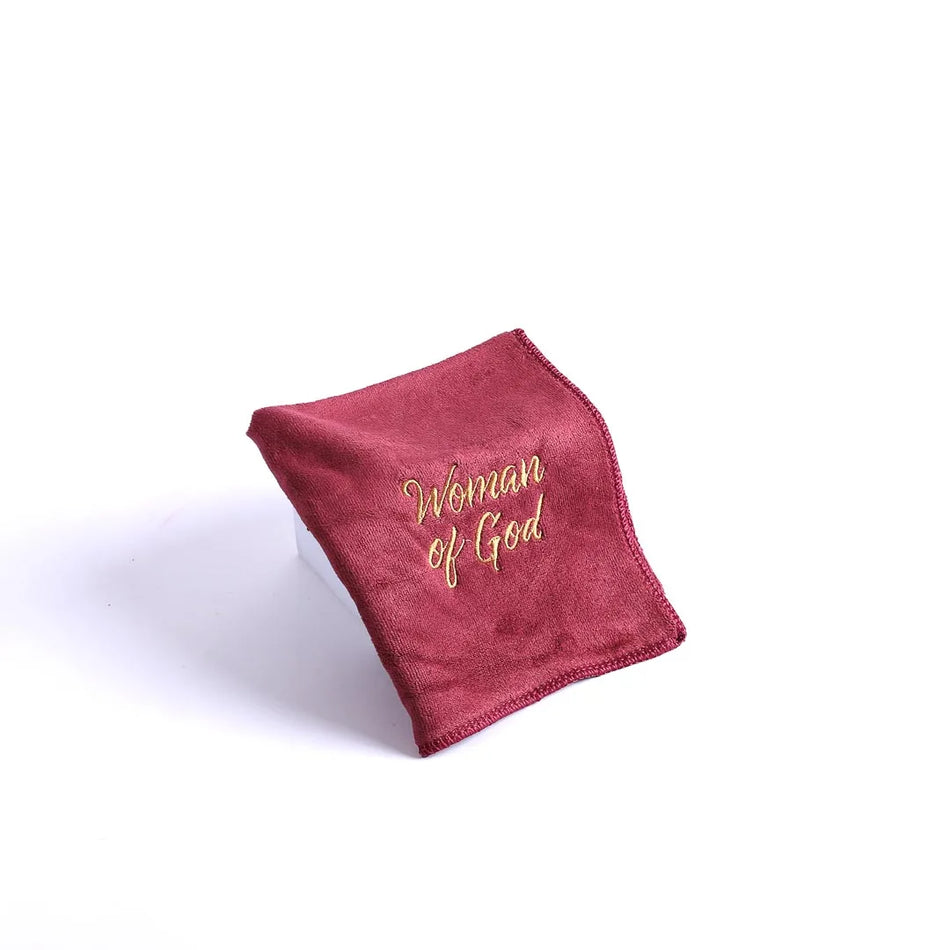 Pastor Towel – Woman Of God – Burgundy – Microfiber