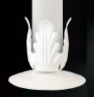 White Metal Stand for OCIA Candles by Anchor Christian Distributors
