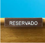 Fitted Curved Pew Reserve Sign or Custom Wording - English or Spanish