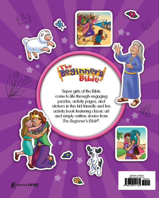 The Beginner's Bible Super Girls of the Bible Sticker and Activity Book by HarperCollins, product view 2