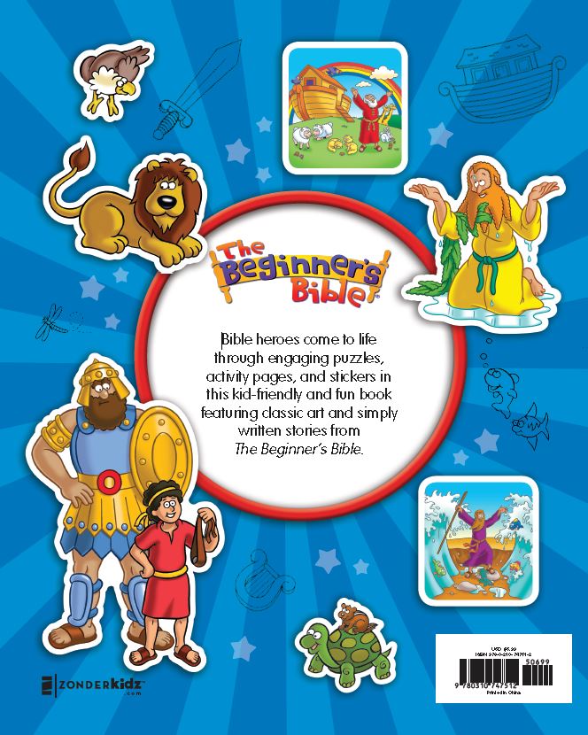The Beginner's Bible Super Heroes of the Bible Sticker and Activity Book by HarperCollins, product view 2