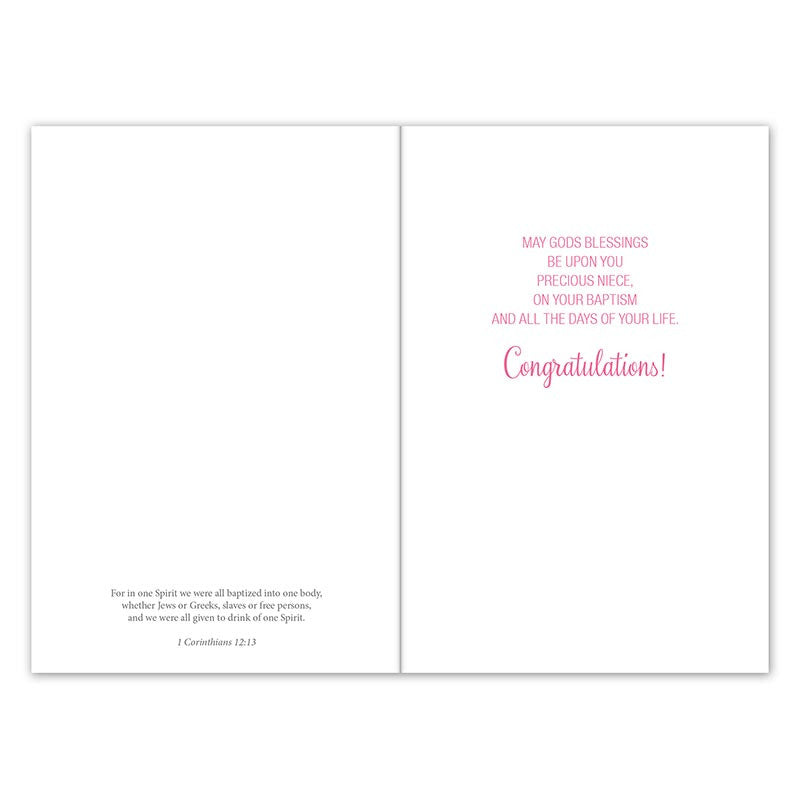Baptism Card - For a Dear Niece