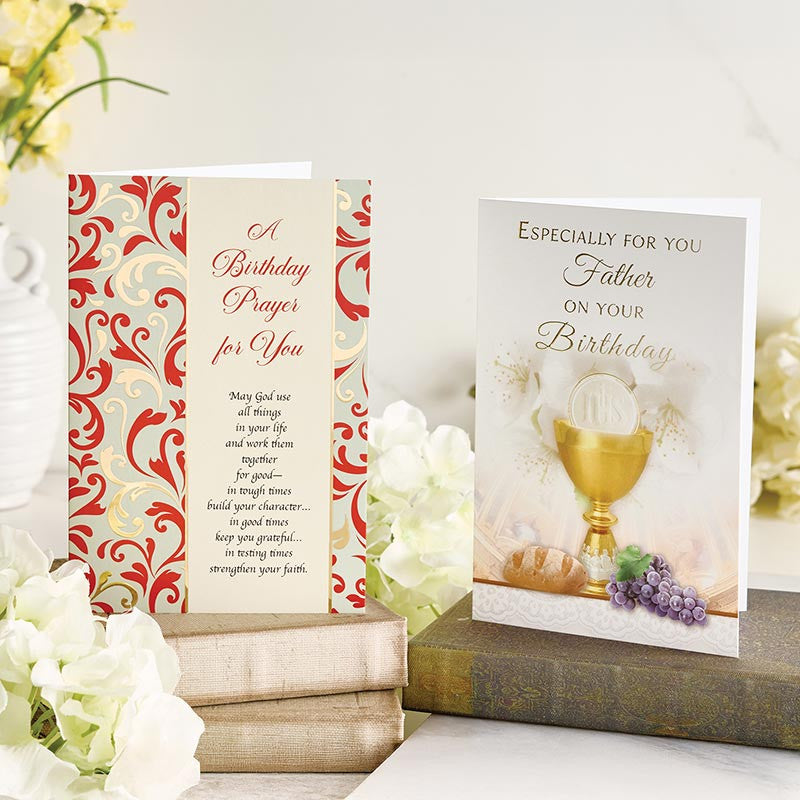 Birthday Card - For Pastor - White