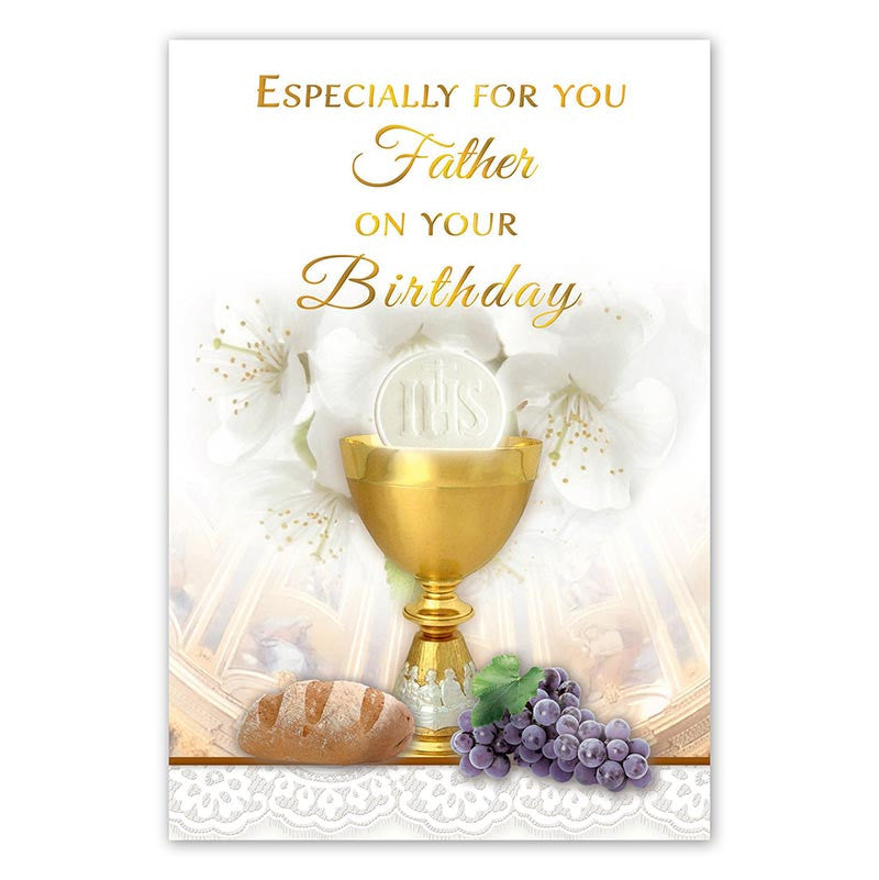 Birthday Card - For Pastor - White