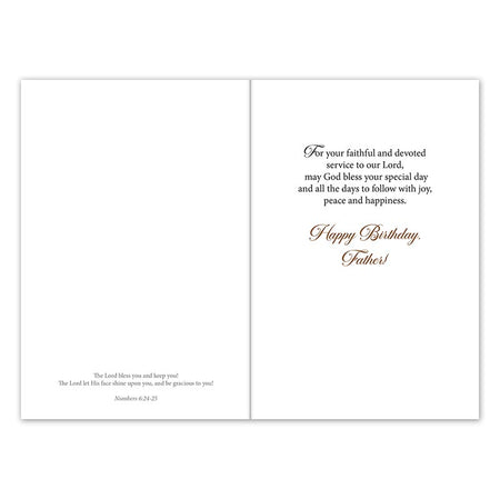 Birthday Card - For Pastor - White by Christian brands Catholic, product view 3