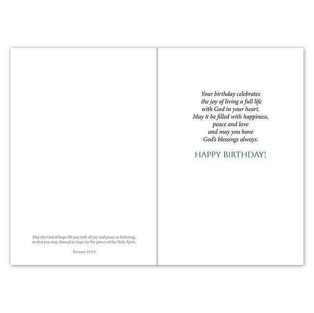 Birthday Card - For Pastor - Green