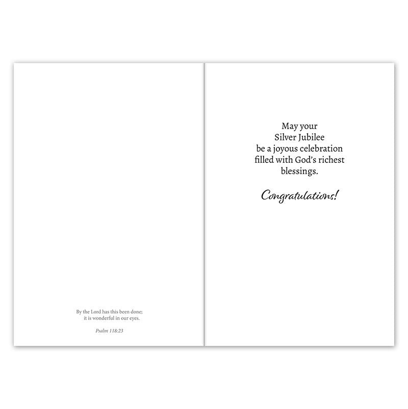 25th Silver Jubilee Card