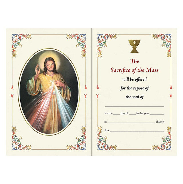 Mass Offering Card - Divine Mercy