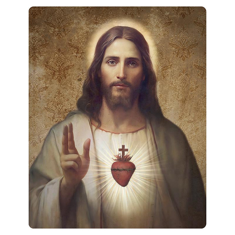 Jeannette Gianola Printed Wood Plaque - Sacred Heart