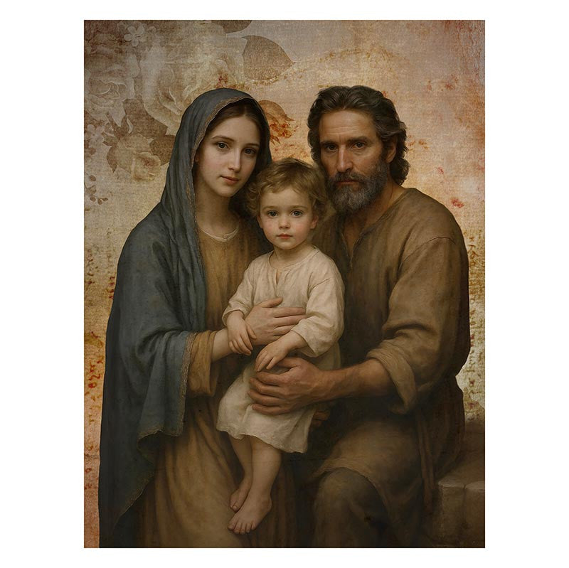 Jeannette Gianola Wood Block - Holy Family