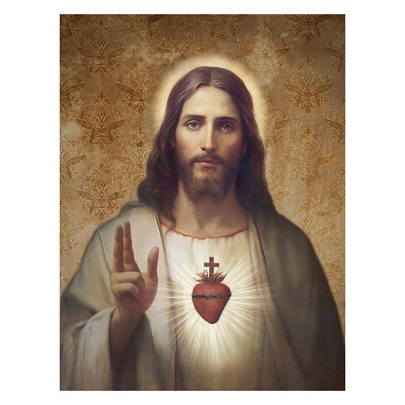 Jeannette Gianola Wood Block - Sacred Heart