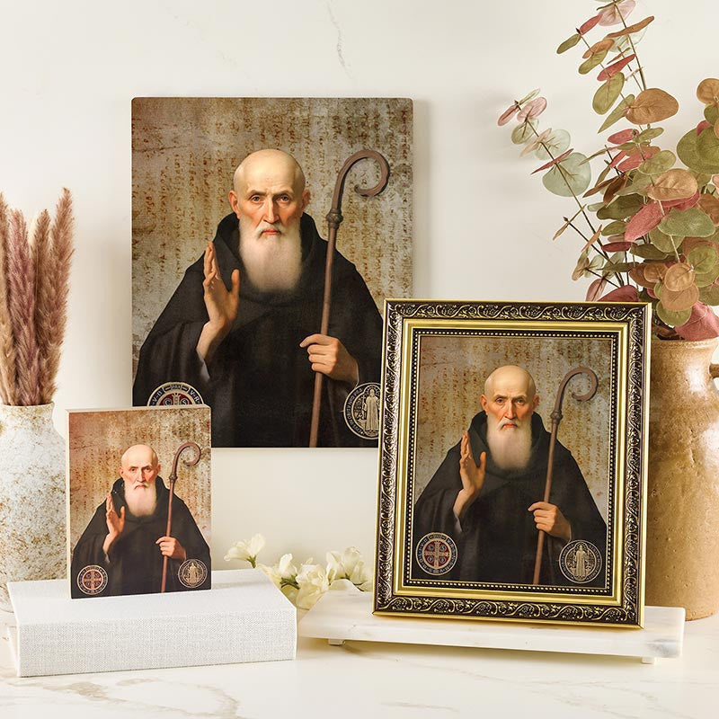 Jeannette Gianola Wood Block - Saint Benedict