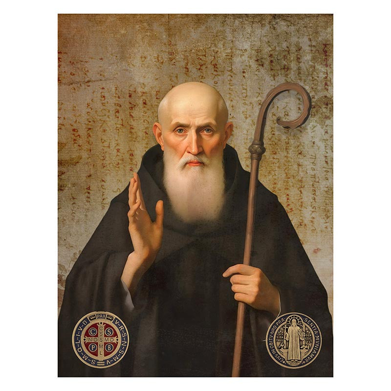 Jeannette Gianola Wood Block - Saint Benedict