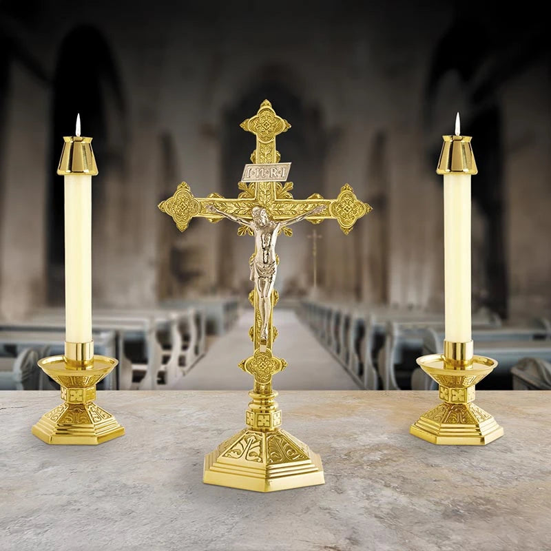 Altar Candle Holder - Milano Collection - 5-1/2" Tall by Christian Brands, product view 4