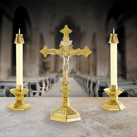 Altar Candle Holder - Milano Collection - 5-1/2" Tall by Christian Brands, product view 4