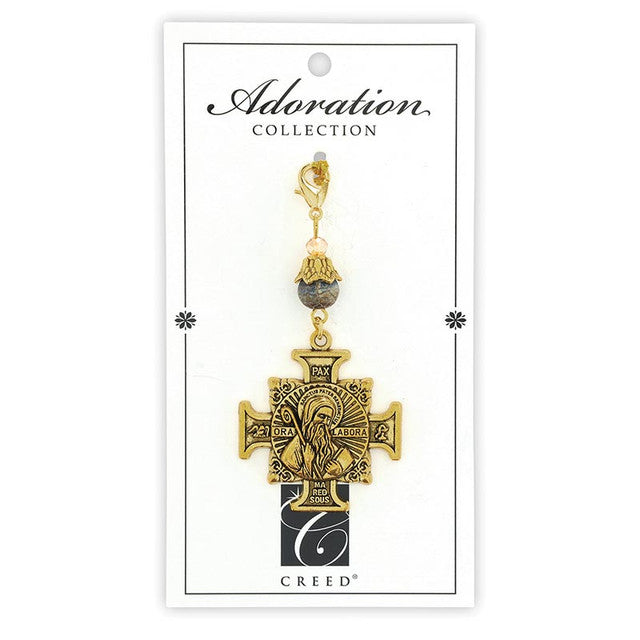 Saint Benedict Adoration Bag Clip by Catholic Brands, product view 2