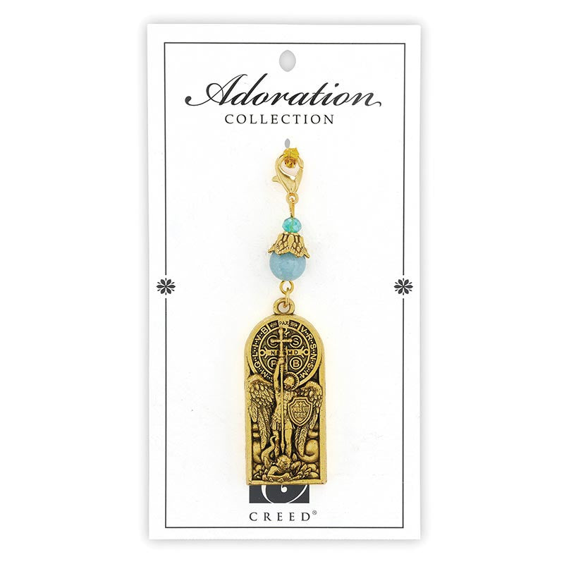 Saint Michael Adoration Bag Clip by Catholic Brands, product view 2