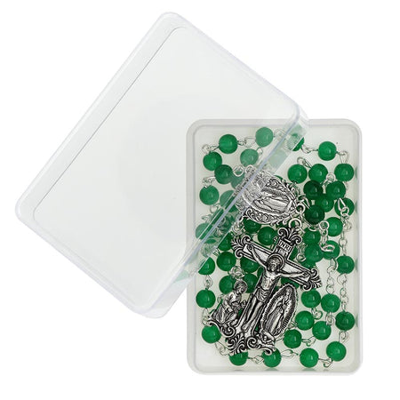 Emerald Our Lady of Guadalupe Giulia Signorelli Rosary by Catholic Brands, product view 4