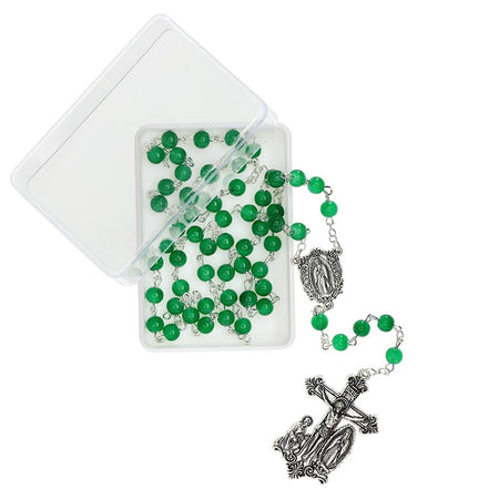 Emerald Our Lady of Guadalupe Giulia Signorelli Rosary by Catholic Brands, product view 5