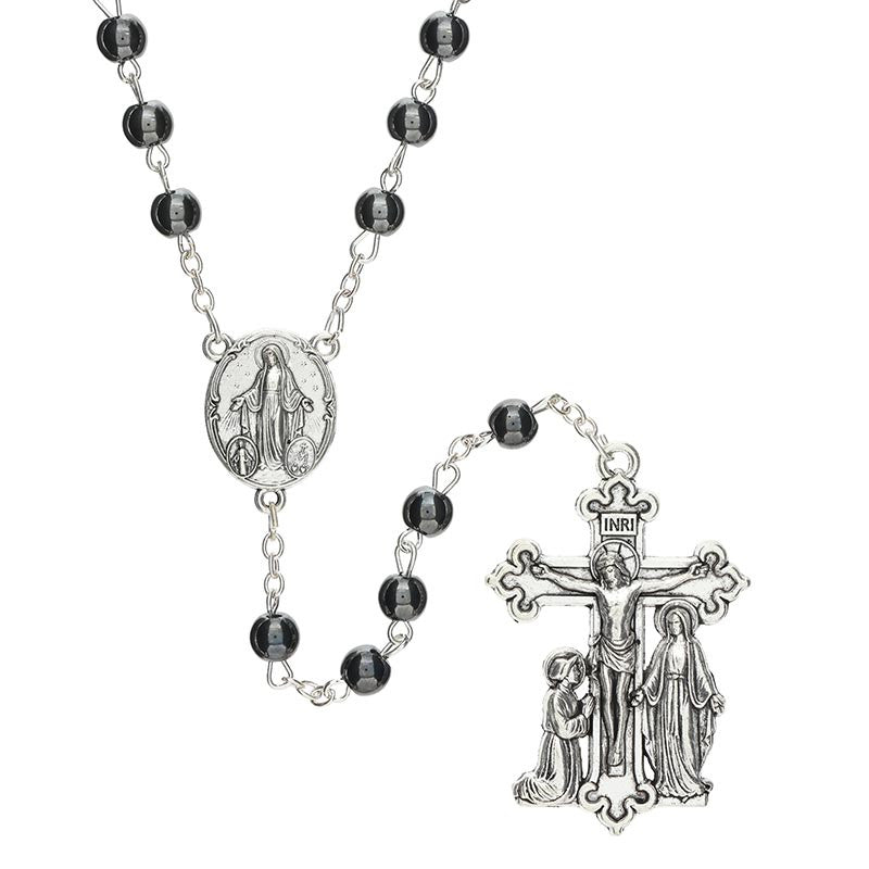Hematite Miraculous Guilia Signorelli Rosary