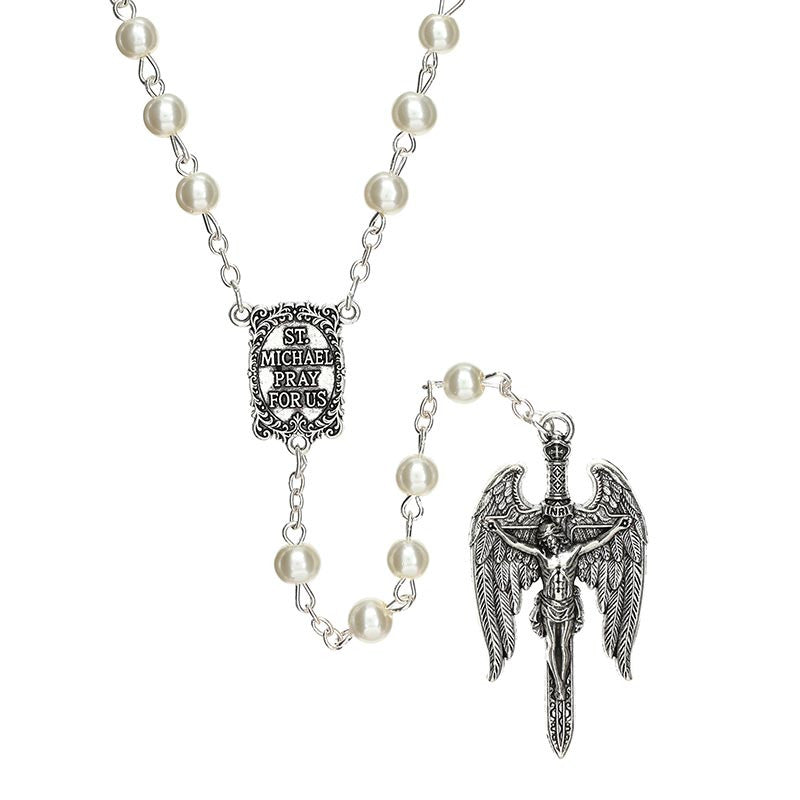 Ivory Saint Michael Guilia Signorelli Rosary