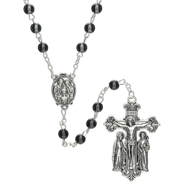 Hematite Holy Family Guilia Signorelli Rosary