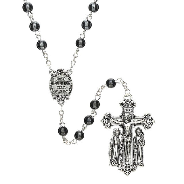 Hematite Holy Family Guilia Signorelli Rosary