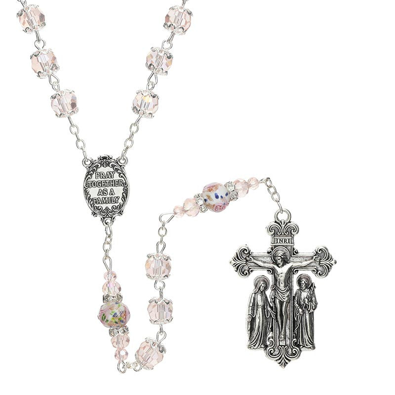 Pink Holy Family Guilia Signorelli Rosary