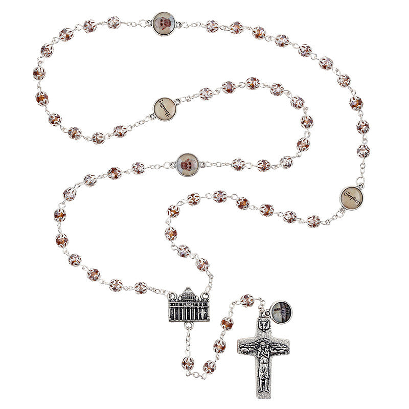 Pope Francis Topaz Rosary