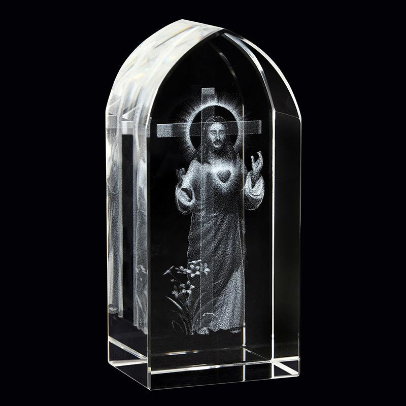 Etched Glass - Sacred Heart