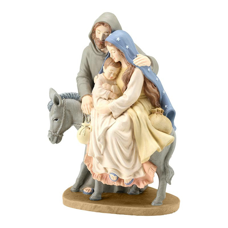 Holy Family with Donkey Figurine