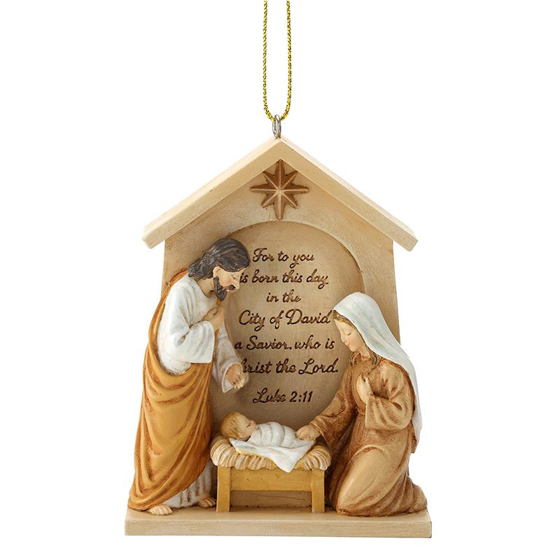 Holy Family Creche Ornament