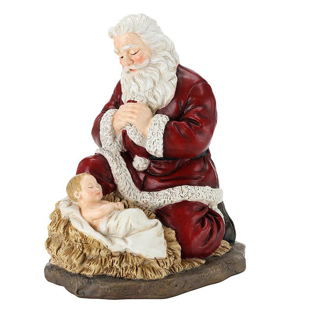 Reverent Kneeling Santa