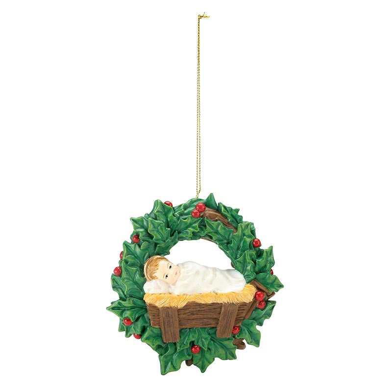 Manger Wreath Ornament