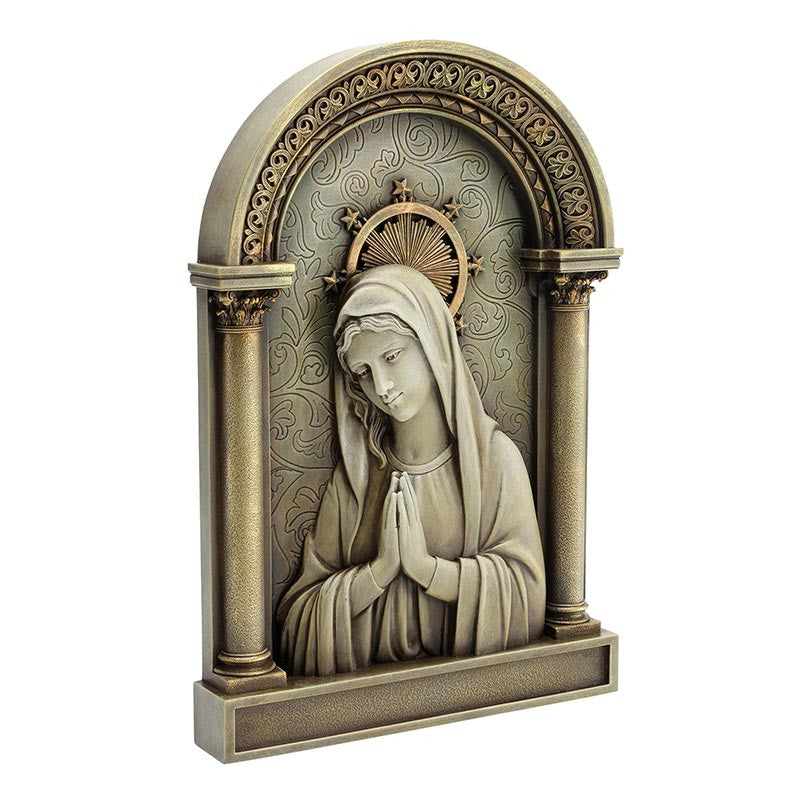 Ave Maria Arched Plaque