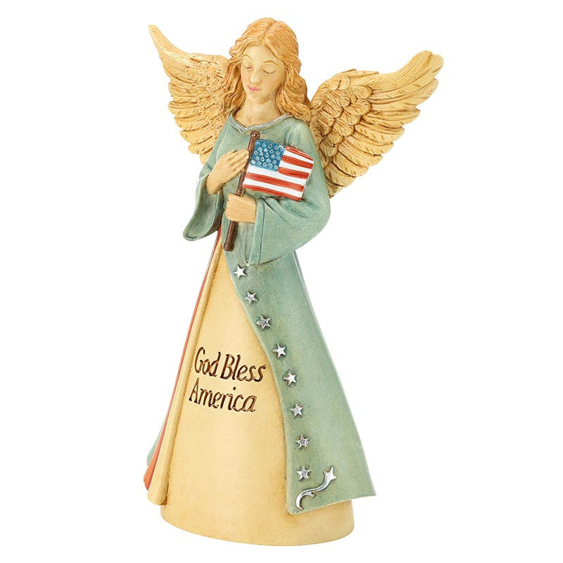 God Bless America Angel Figure