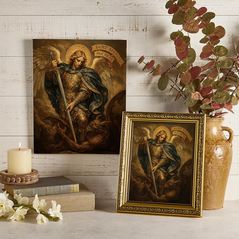 Saint Michael Wall Plaque by Christian Brands, product view 2