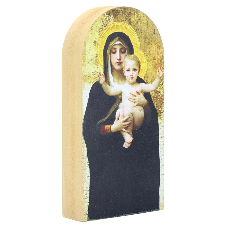 Bouguereau Madonna and child Arched Plaque