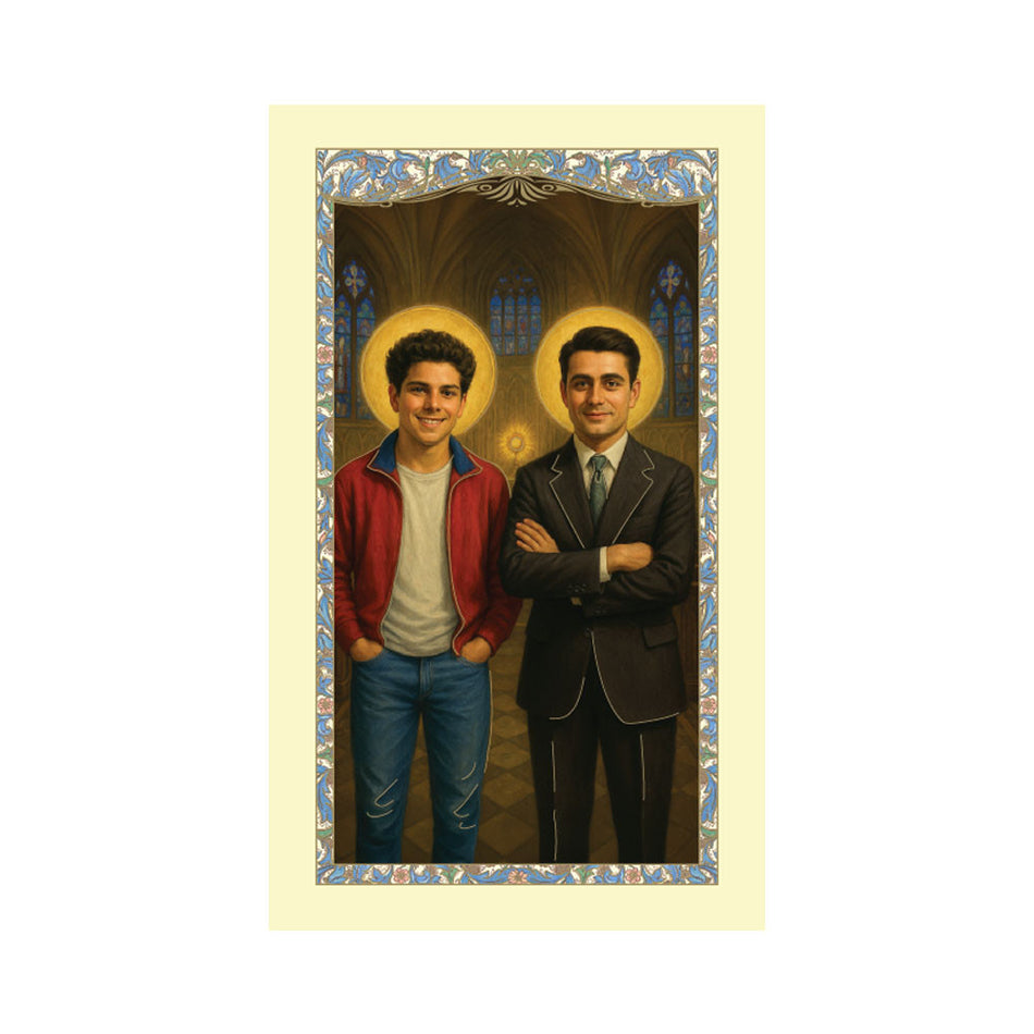 Saints Carlo & Pier Prayer Holy Card - 25/pk