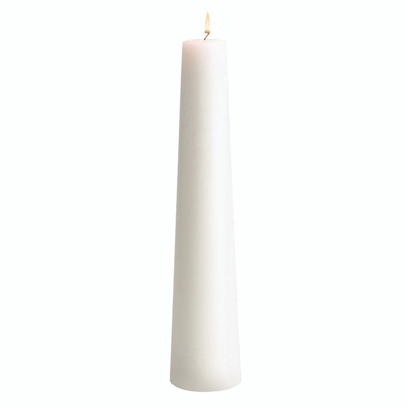 White Conical Christ Candle