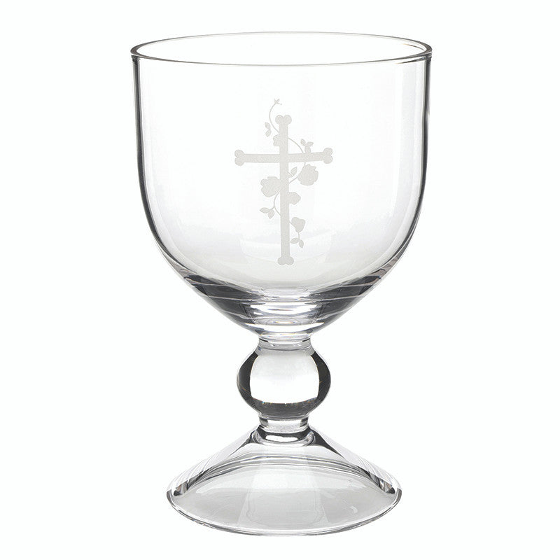 Floral Glass Chalice