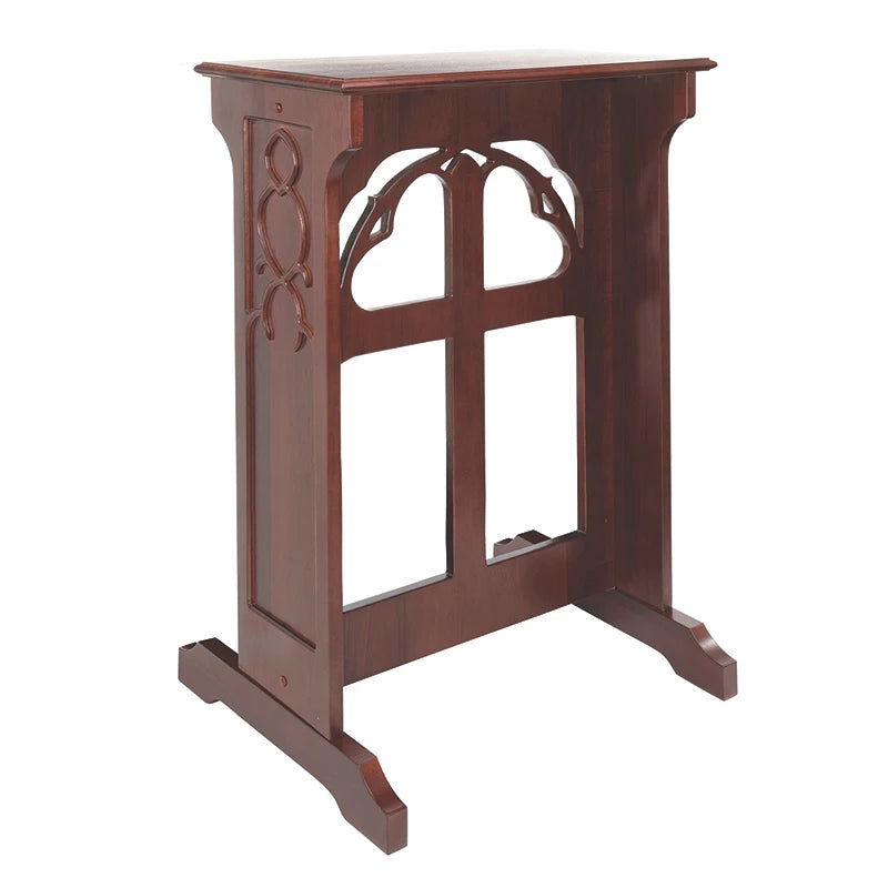 Holy Cross Credence Table - Walnut by Christian Brands, product view 2