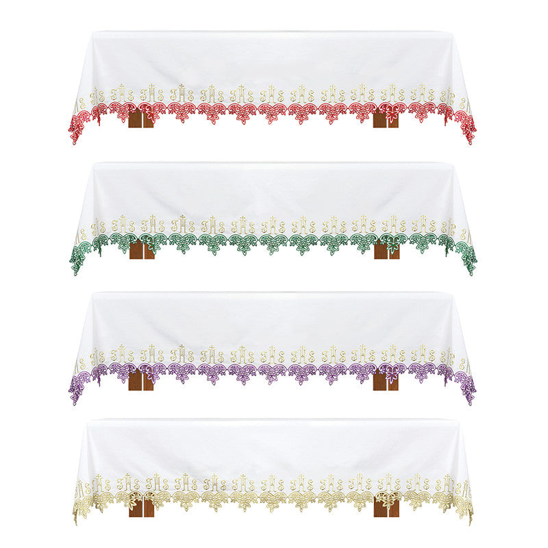 Floral IHS Altar Frontal