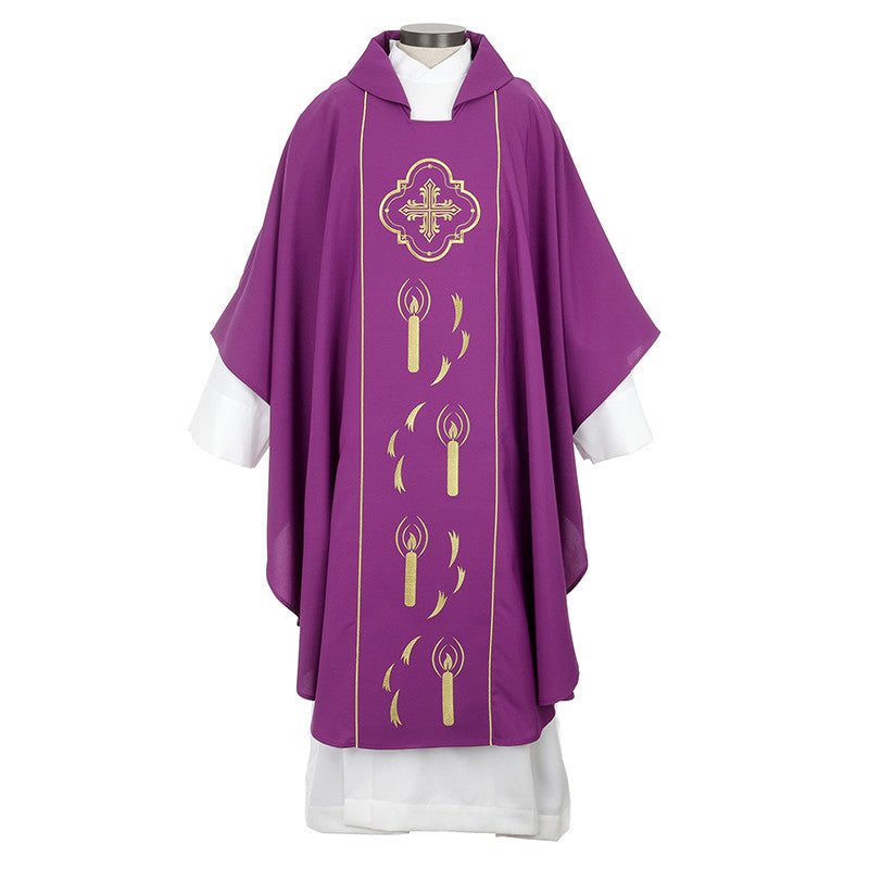 Advent Chasuble, one of the items in the Advent Chasuble and Stole Set. A photograph of the assembled set is pending.