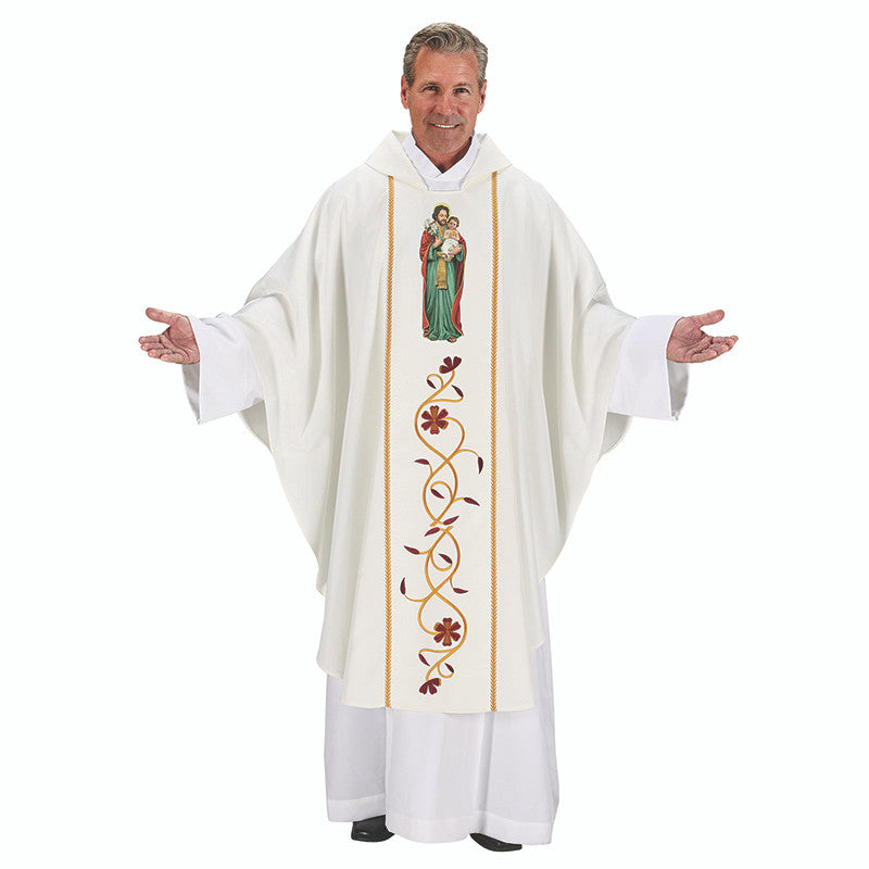Sardinia Collection Chasuble - St. Joseph and Child