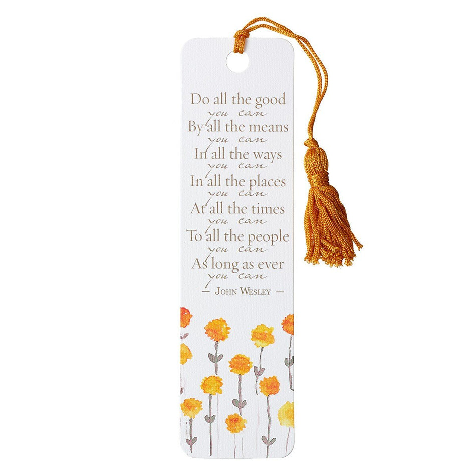 Do All the Good You Can Bookmark with Tassel - Galatians 6:9
