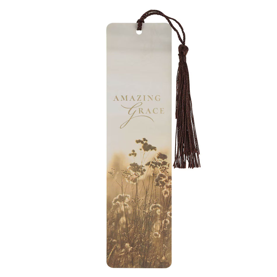 Amazing Grace Wildflower Bookmark with Tassel - Isaiah 53:5