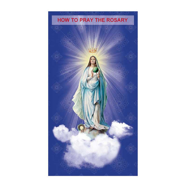 How to Pray the Rosary Trifold Pocket Prayer Card - 24/pk
